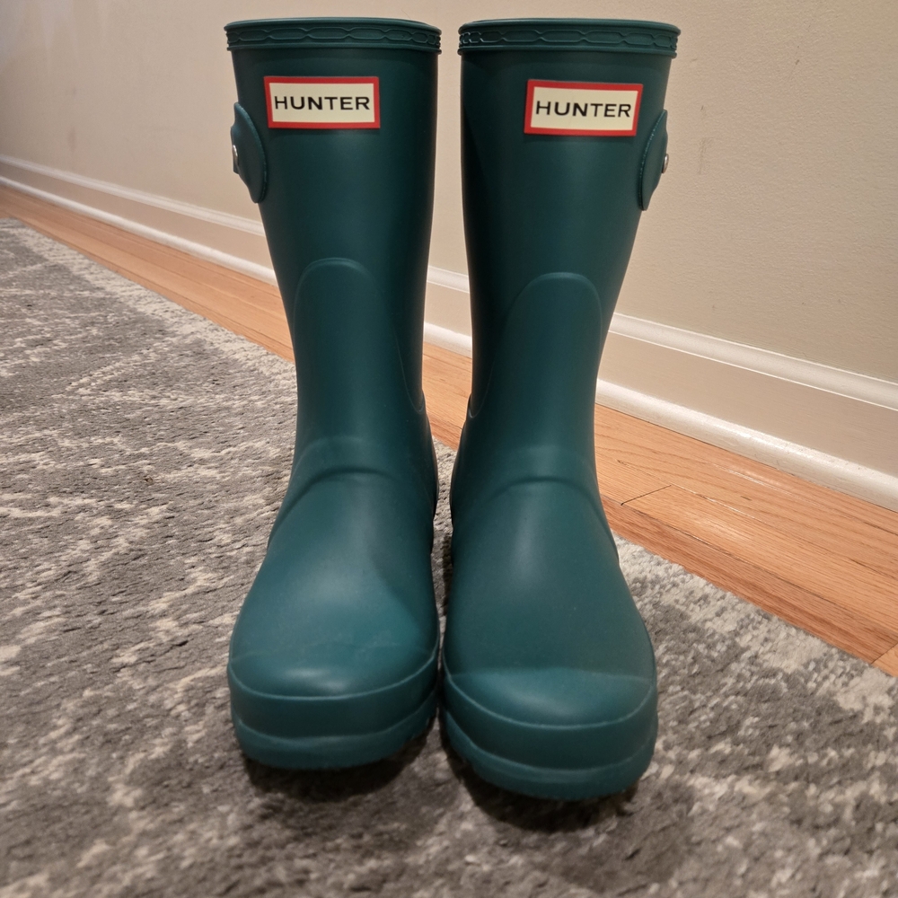 Hunter Green Rain Boots